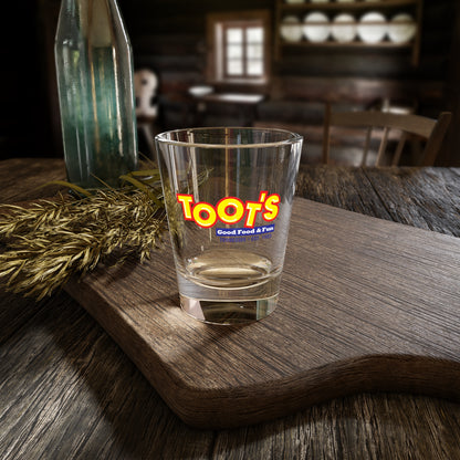 Toot's Branded 1.5oz Shot Glass — Toot's Good Food & Fun Tennessee Souvenir